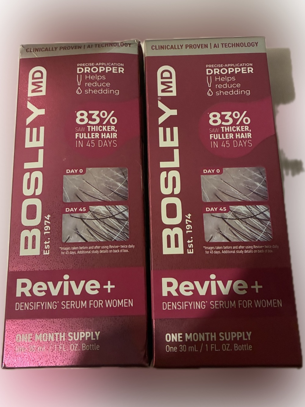 Bosley MD Revive+ Densifying Serum for Women - 2 pack